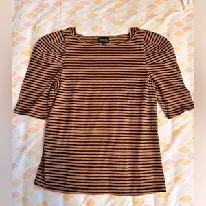 Ballon sleeved bodycon top